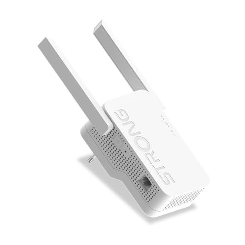 Strong Repeaterax1800 Ripetitore Wi-Fi6. Ripetitore Wifi Potente Per Casa, Dual Band Wifi Extender, Amplificatore Segnale Wifi Range, Con 1 Porta Giga