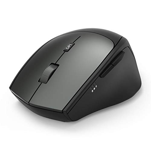 Hama, Mouse Wireless Mw-600 Con Usb-C E Usb-A (Mouse Pc Wireless A 6 Tasti, Mouse Ottico Silenzioso 1000/1500/2000/2400 Dpi), Mouse Multi Device Nero