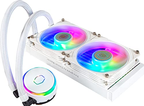 Cooler Master Masterliquid Pl240 Flux - Sistema Di Raffreddamento A Liquido Aio Per Cpu, 2 Ventole 120 Mm, Radiatore 240 Mm, Controller Rgb Indirizzab