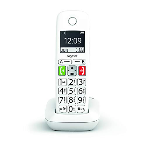 Gigaset Telefono Cordless Dect Bianco E290