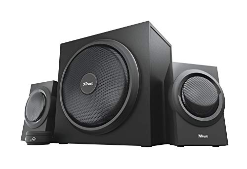 Trust Yuri Set Di Altoparlanti 2.1 Con Subwoofer, Casse Per Pc, Potenza Di Picco Di 120 W, Subwoofer In Legno Con Potente Driver Da 5.25 Pollice, Pc/L