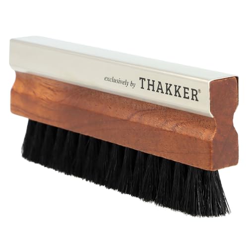 Thakker William'S Black Goatee - Spazzola Da Record Ora Con Il 10% In Più Di Vero Pelo Di Capra - Nero | Uso Universale | Stile Vintage | Senza Nylon