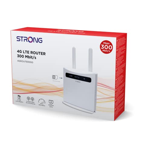 Strong 4Grouter300V2 Router Lte Funziona Con Scheda Sim Di Qualsiasi Operatore. 4 Porte Ethernet. 300 Mbit/S