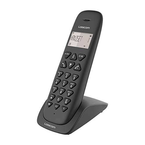 Telefono Wireless Fisso - Wlan Fisso Senza Segreteria Telefonica - Solo - Telefoni Analogici E Dect - Logicom Rete Fissa Wireless Vega 150 Nera