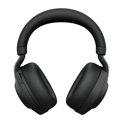 Jabra Evolve2 85 Wireless Pc Headset – Noise Cancelling Microsoft Teams Certified Stereo Headphones With Long-Lasting Battery – Usb-A Bluetooth Adapte