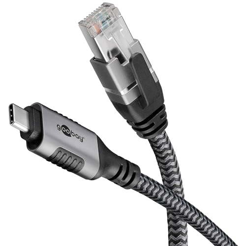 Goobay 70697 Cavo Usb-C A Rj45 Ethernet Cat 6 Per Una Connessione Internet Cablata Stabile Con Router/Modem/Switch Di Rete/Sostituisce Adattatore Usb