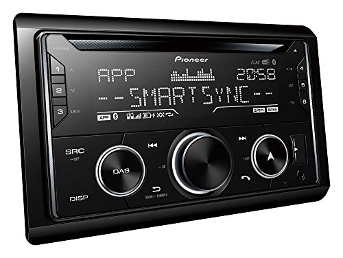 Pioneer Fh-S820Daban Con Antenna Dab 2Din Autoradio Cd Con Sistema Vivavoce Bluetooth, Connessione Aux E Usb Anteriore