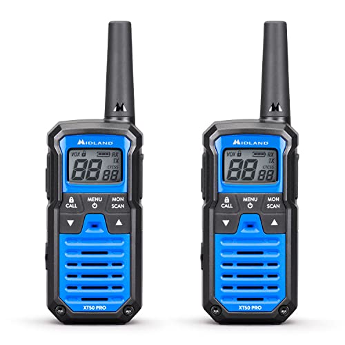 Midland Xt50 Pro Doppio, Radio Walkie Talkie A Ricarica Rapida, 85 Canali Pmr446 E Canale Rrm, 38 Toni Ctcss, Waterproof Ipx2, Ricaricabile Con Usb, 8