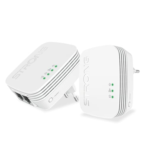 Strong Powerlwf600Duomini Powerline 600 Piccolo E Compatto Wifi Per Portare La Rete Ovunque A Casa Tua Sfruttando L'Impianto Elettrico.