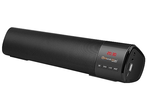 Musicman Bluetooth Fm Soundbar Scheda Microsd Usb Aux Display Lcd Led Streaming Musicale Potente Altoparlante Batteria Integrata Bt-X54