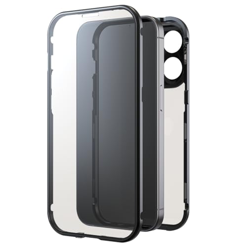 Black Rock Custodia Per Iphone 15 Pro (Telaio In Metallo, Protezione Completa A 360°, Compatibile Con Ricarica Wireless, Ultra Sottile, Magnetica, Cov