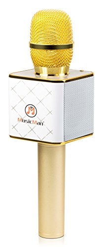 Musicman Wireless Bluetooth Microfono Per Karaoke Altoparlante Stereo Portatile Aux Musica In Streaming Dispositivo Per Musica Portatile Ktv Vocali E