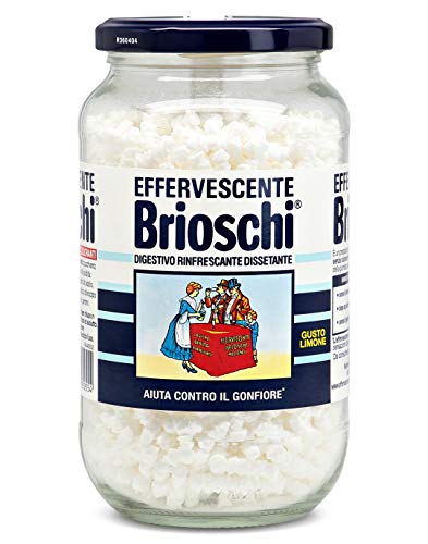 Brioschi Granulare Effervescente Al Gusto Di Limone, Digestivo Rinfrescante E Dissetante, Aiuta Contro Il Gonfiore E La Pesantezza, Confezione In Vaso