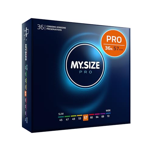 Preservativo My.Size Pro Misura 4, 57 Mm, 36 Pezzi - Ottima Vestibilità Per Una Taglia Adatta A Tutti