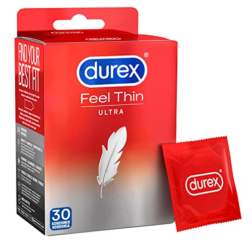 Durex Feel Ultra Thin Profilattici, 30 Preservativi