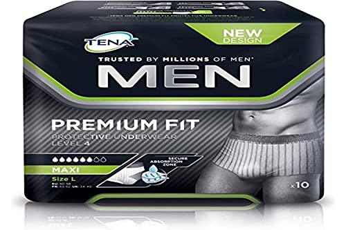 Tena Men Maxi, Taglia L, 10 Pezzi - 10 Ml