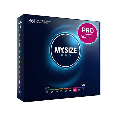 Preservativo My.Size Pro Misura 6, 64 Mm, 36 Pezzi - Ottima Vestibilità Per Una Taglia Adatta A Tutti