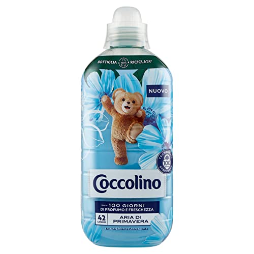 Coccolino Ammorbidente Concentrato Aria Di Primavera, Ammorbidente Lavatrice Con Tecnologia Stay Fresh, Con Note Fruttate, Rosa, E Sandalo, Formato Fi