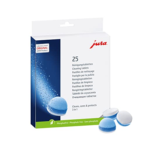 Jura 25045 - Pastiglie Per La Pulizia A 3 Fasi, Confezione Da 25