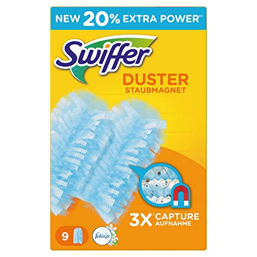 Swiffer Piumini Piumino Con Il Profumo Fresco Di Febreze Rugiada Del Mattino, 9 Ricariche