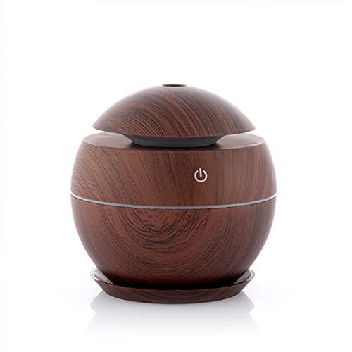 Innovagoods Mini Diffusore Di Aromi Umidificatore Noce Scuro, Acrilonitrile Butadiene Stirene (Abs), Multicolore