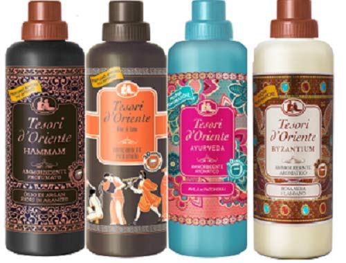 Tesori D'Oriente Set Ammorbidente: Hammam - Persian Dream - Byzantium - Ayurveda 760 Ml
