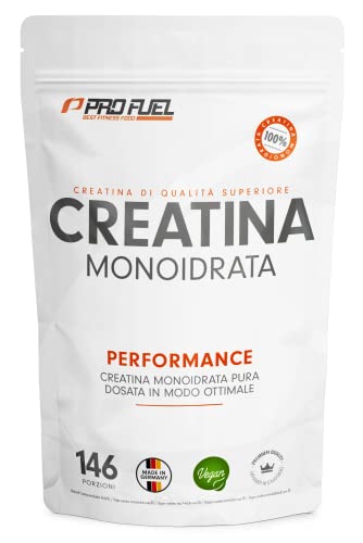 Creatina Monoidrata 500G - Micronizzata Ad Alto Dosaggio - Pura In Polvere Senza Additivi, 100% Vegana - Testata In Laboratorio, Con Certificato - Per