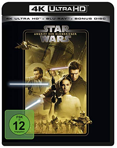 Star Wars Episode 2 - Angriff Der Klonkrieger (4K Ultra Hd) (+ Blu-Ray 2D) (+ Bonus-Blu-Ray)