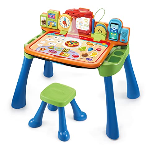 Vtech 80-540904-Scrivania Magica 5 In 1, Multicolore Scrivania Da Gioco