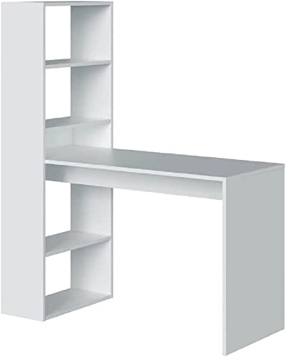 13Casa Nadia A1 - Scrivania. Dim: 120X53X144 H Cm. Col: Bianco. Mat: Melamina.