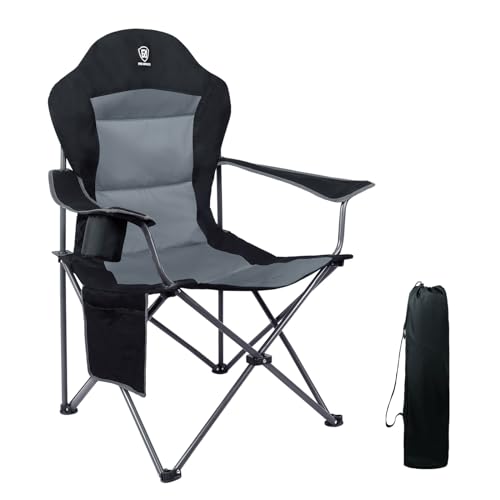 Ever Advanced Sedia Campeggio 150 Kg Durevole Pieghevole Sedia Da Pesca Da Esterno Giardino Portatile Sedia Mare E Pesca Con Vano Porta Bibite Colore