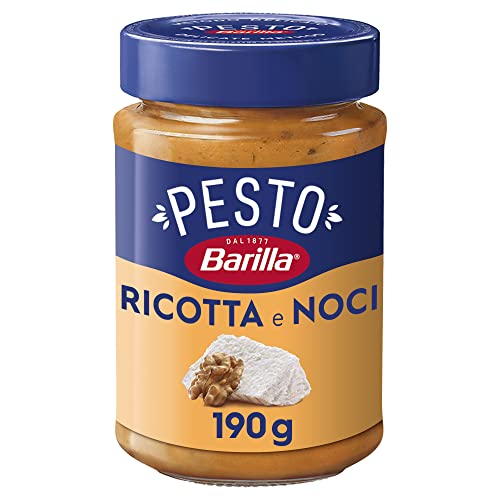 Barilla Pesto Ricotta E Noci, Pesto Alla Siciliana, Senza Glutine, Sugo Pronto Per Pasta, 190 G