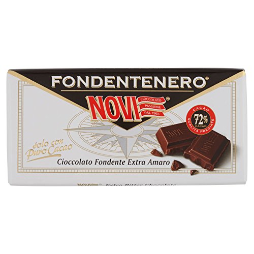 Novi - Fondente Nero, Cioccolata Fondente Extra Amaro - 6 Tavolette Da 100 G [600 G]