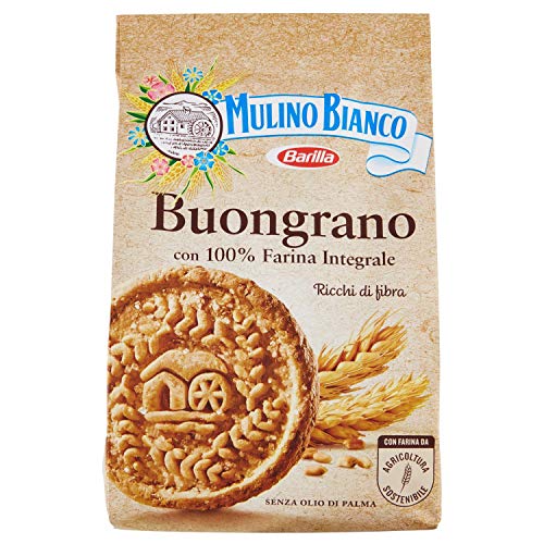 Mulino Bianco Biscotti Buongrano, Colazione Ricca Di Fibre E Gusto - 350 Gr
