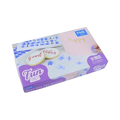 Pme Alphabet Stamp Set Of 52, Upper And Lower Case, Collection 1 Fun Fonts-Timbro Dell'Alfabeto 52, Custodia Superiore E Inferiore, Collezione 1