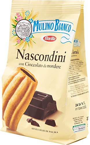 Mulino Bianco Nascondini Biscotti Italiani Con Ripieno Cioccolato 600G Senza Olio Di Palma