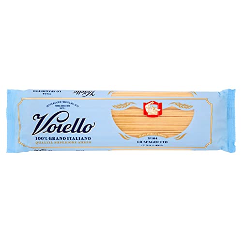 Voiello Pasta Spaghetti N.104, Pasta Lunga Di Semola Grano Aureo 100%, 500G