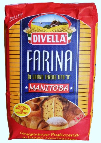 Farina Di Grano Tenero Tipo 0 Divella Manitoba Pacco Da 1 Kg Elevata Elasticita'