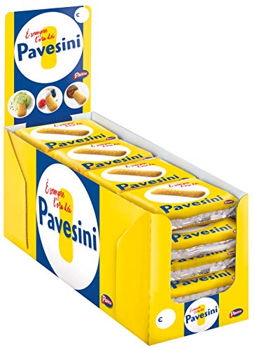 Pavesi, Espositore Pavesini Classici, Biscotto Leggero Per Colazione O Gustoso Break - 20 Pezzi Da 25 Gr (500 G)