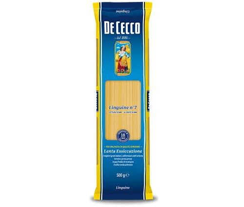 De Cecco Linguine N.7 Semolina Pasta Of Durum Wheat, Pack Of 6 X 500 G
