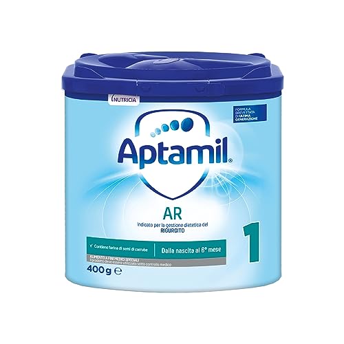 Aptamil Ar1, Latte Antirigurgito In Polvere Per Neonati Dalla Nascita Al 6° Mese Compiuto, Confezione Da 400G