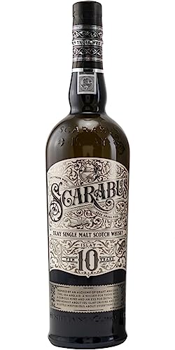 Scarabus Islay 10Yo Single Malt Whiskey Scotch, Finale Lungo, Morbido E Seducente, 46% Bottiglia Da 700Ml