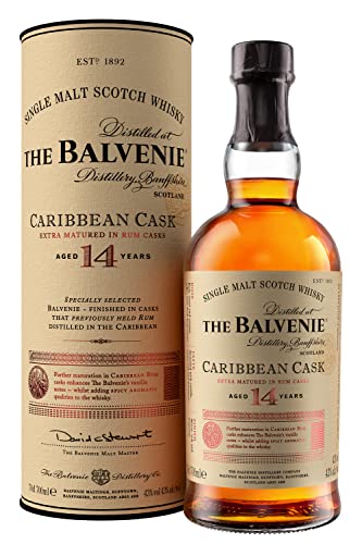 The Balvenie Caribbean Cask Single Malt Scotch Whisky 14 Anni, 70Cl