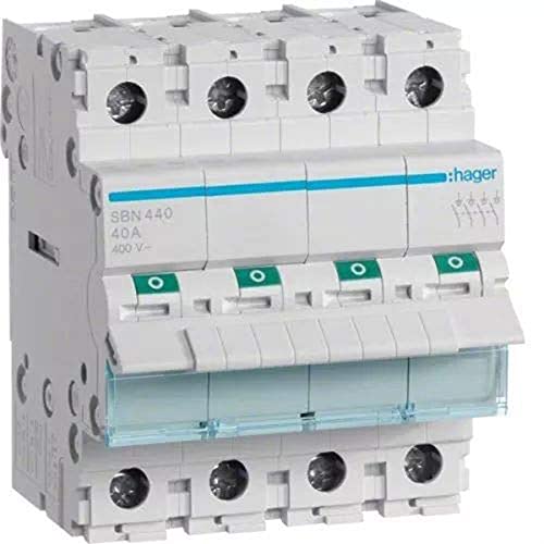 Hager Sb – Interruttore Modular Taglio 4 Poli 40 A