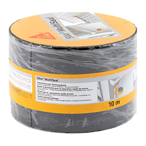Sika - Sika Multiseal, Grigio-Verde - Nastro Sigillante Bituminoso - Riparazione Di Tetti E Coperture - Impermeabile - Rotolo Da 100Mm X 10M