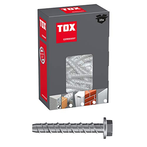 Tox 041101161 Vite Calcestruzzo Sumo Pro, M12X75 Mm, Set Di 25 Pezzi