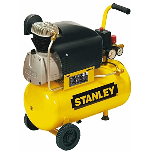 Stanley D211/8/24 Compressore 24 Litri 2Hp, 230 V, Giallo, 24 Kg