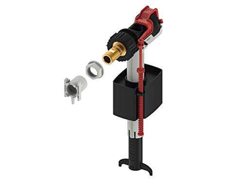 Tece 9820353 - Valvola Di Riempimento Per Cassette (Altezza Di Riempimento Regolabile; Compatta, Silenziosa), Colore: Nero