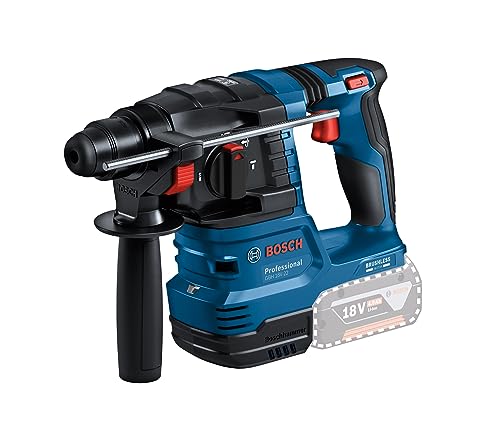 Bosch Professional 18V System Martello Perforatore A Batteria Gbh 18V-22 (Con Sds Plus, Ideale Per Praticare Fori Da 6 A 10 Mm, Kickback Control E Vib