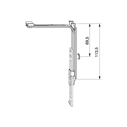 Maco Mm, Deviazione Angolare Verticale, 1 Is, Allungabile (22209), 1 Pezzo